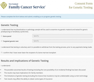 Genetic Test Consent